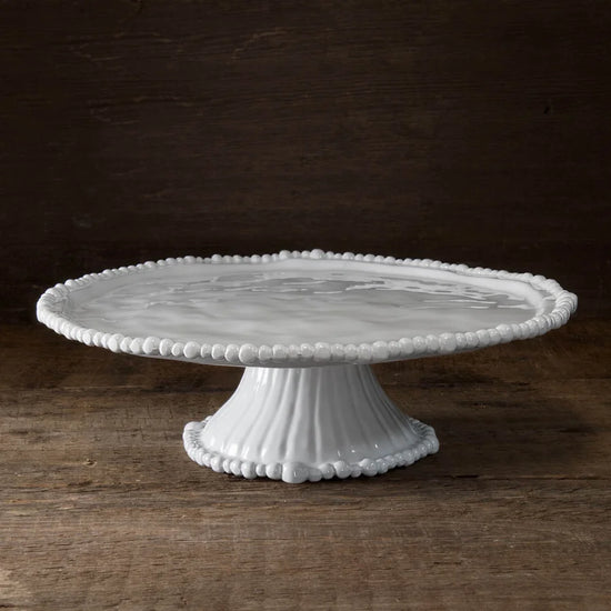Pedestal Cake Plate VIDA Alegria (White)