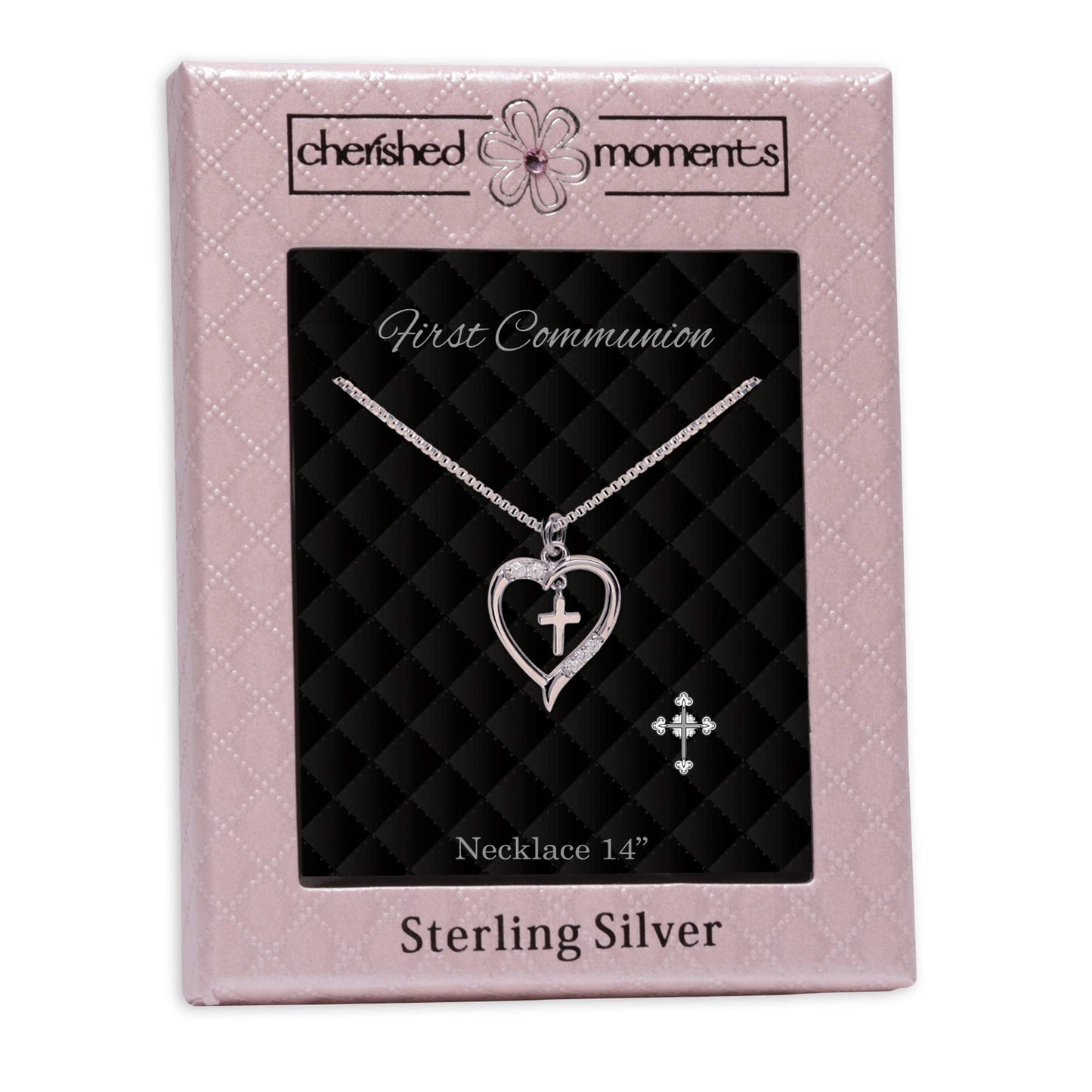First Communion Dancing Cross Necklace for Girls & Kids