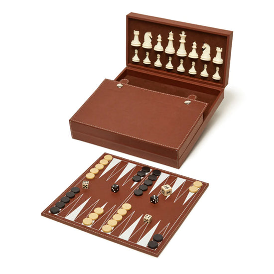 Load image into Gallery viewer, Backgammon &amp;amp; Chess Set
