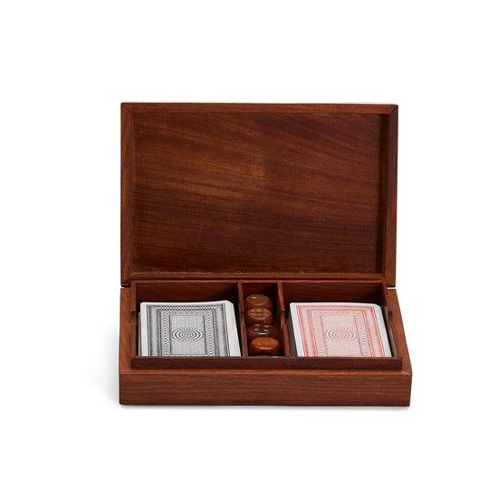 Load image into Gallery viewer, Wood Crafted Playing Card/Dice Game Set
