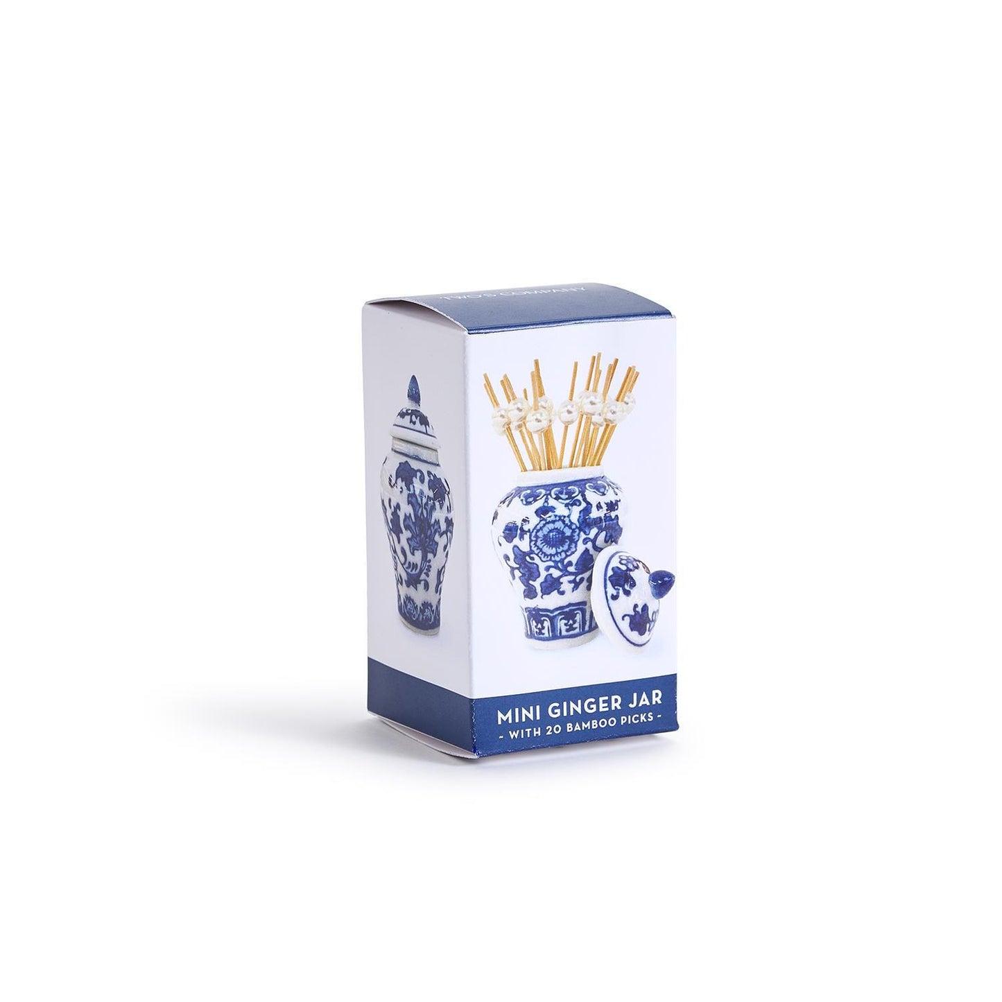 Blue Mini Ginger Jar with Picks