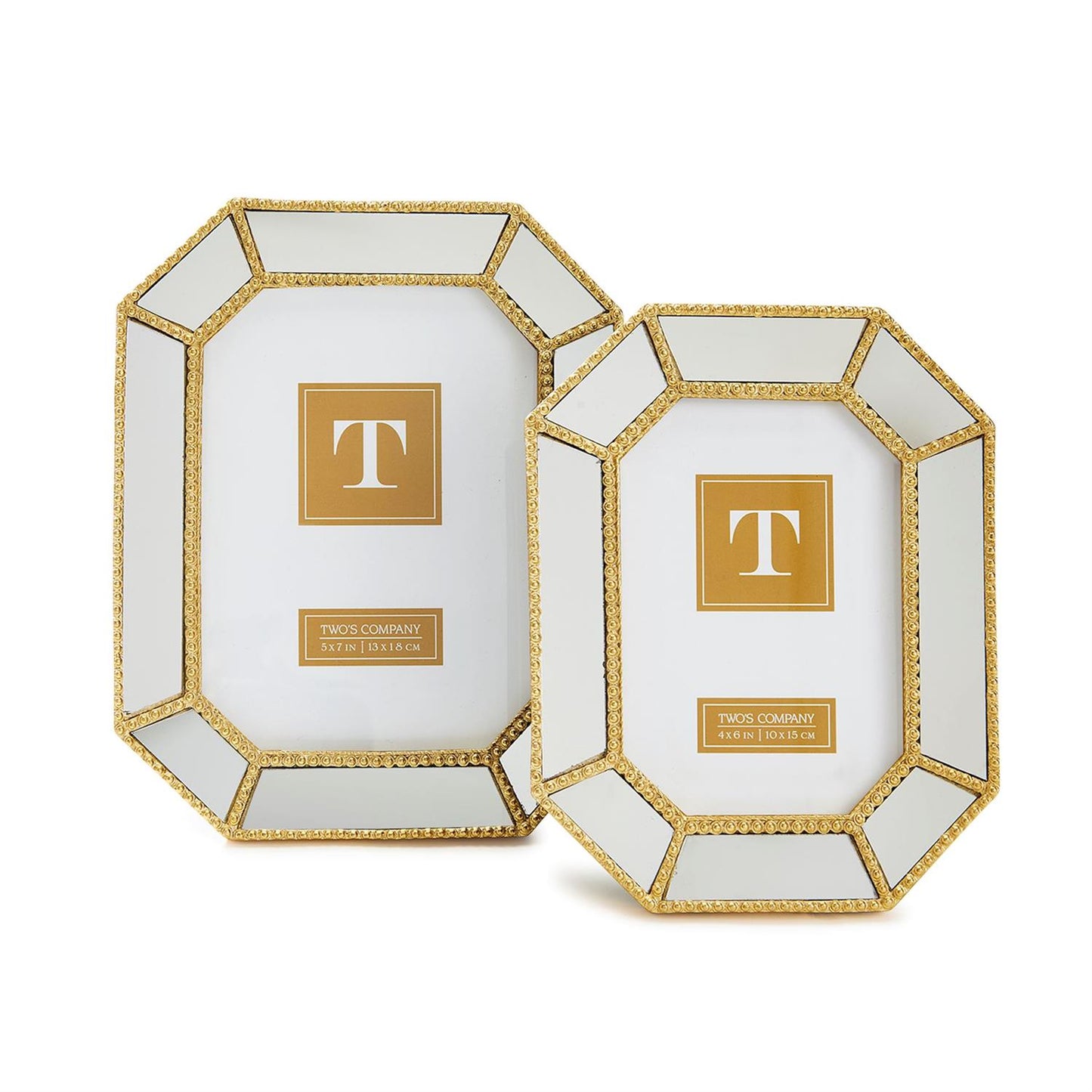 Mdm Gold Mirrored Photo Frame