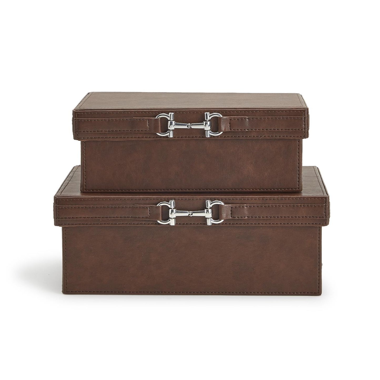 Decorative Box with Horse Polished Bit Accent