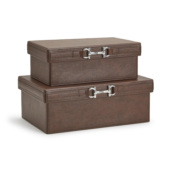 Decorative Box with Horse Polished Bit Accent