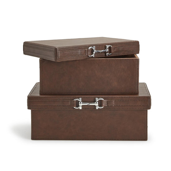 Decorative Box with Horse Polished Bit Accent
