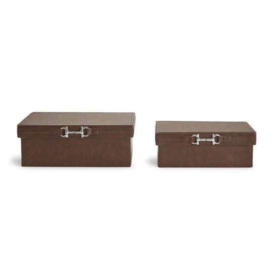 Decorative Box with Horse Polished Bit Accent