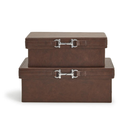 Decorative Box with Horse Polished Bit Accent