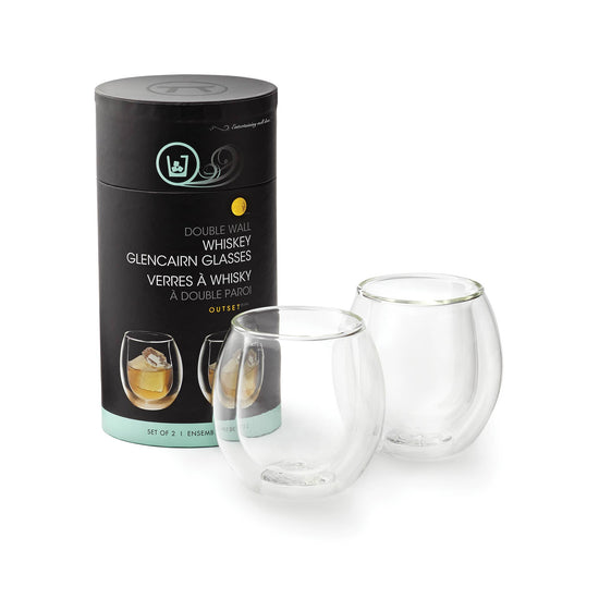 Set/2 Double Wall Whiskey Glasses
