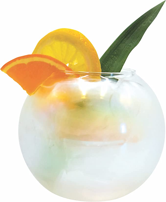Fishbowl Cocktail Glass with Iridescent finish