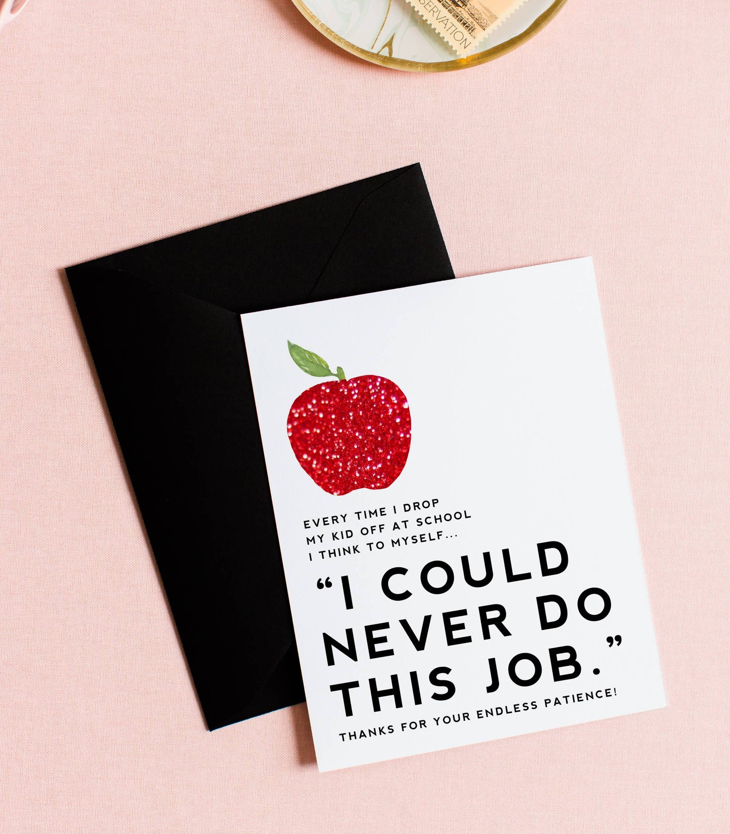 Funny Teacher Thank You Greeting Card