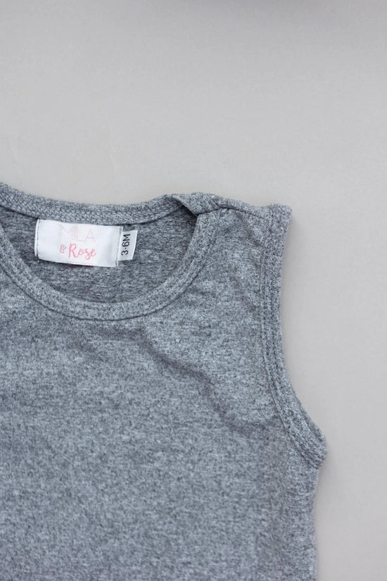 Heather Gray Tank One Piece Jogger