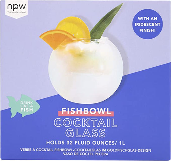 Fishbowl Cocktail Glass with Iridescent finish