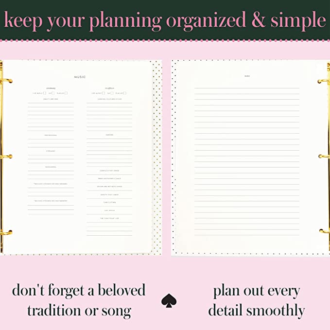 Wedding Planning Book & Organizer by Kate Spade, Yes Yes yes! To do lists, notes, budgeting