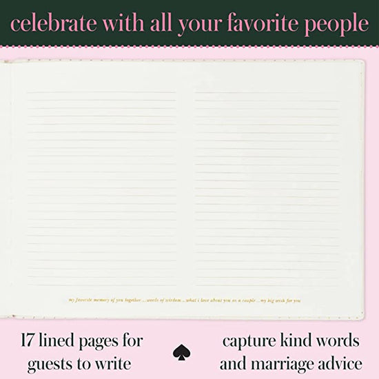 Wedding Guest Book by Kate Spade, 17 lined pages & 35 Blank Cards & Envelopes, The Story Begins