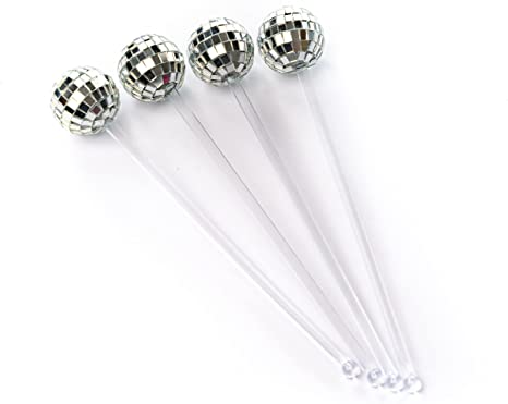 Disco Drink Stirrers, 4 pack