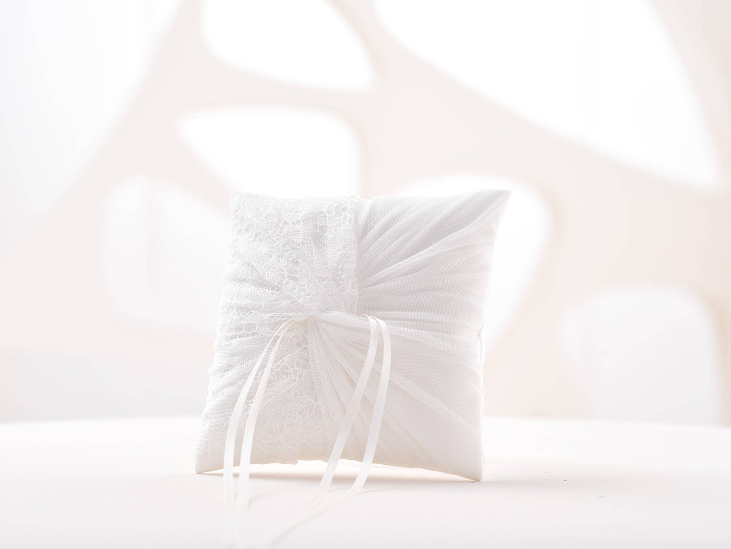 Elegant Twisted Wedding ring pillow