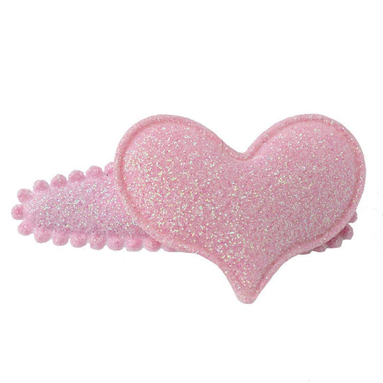 Puff Hearts Hair Clips