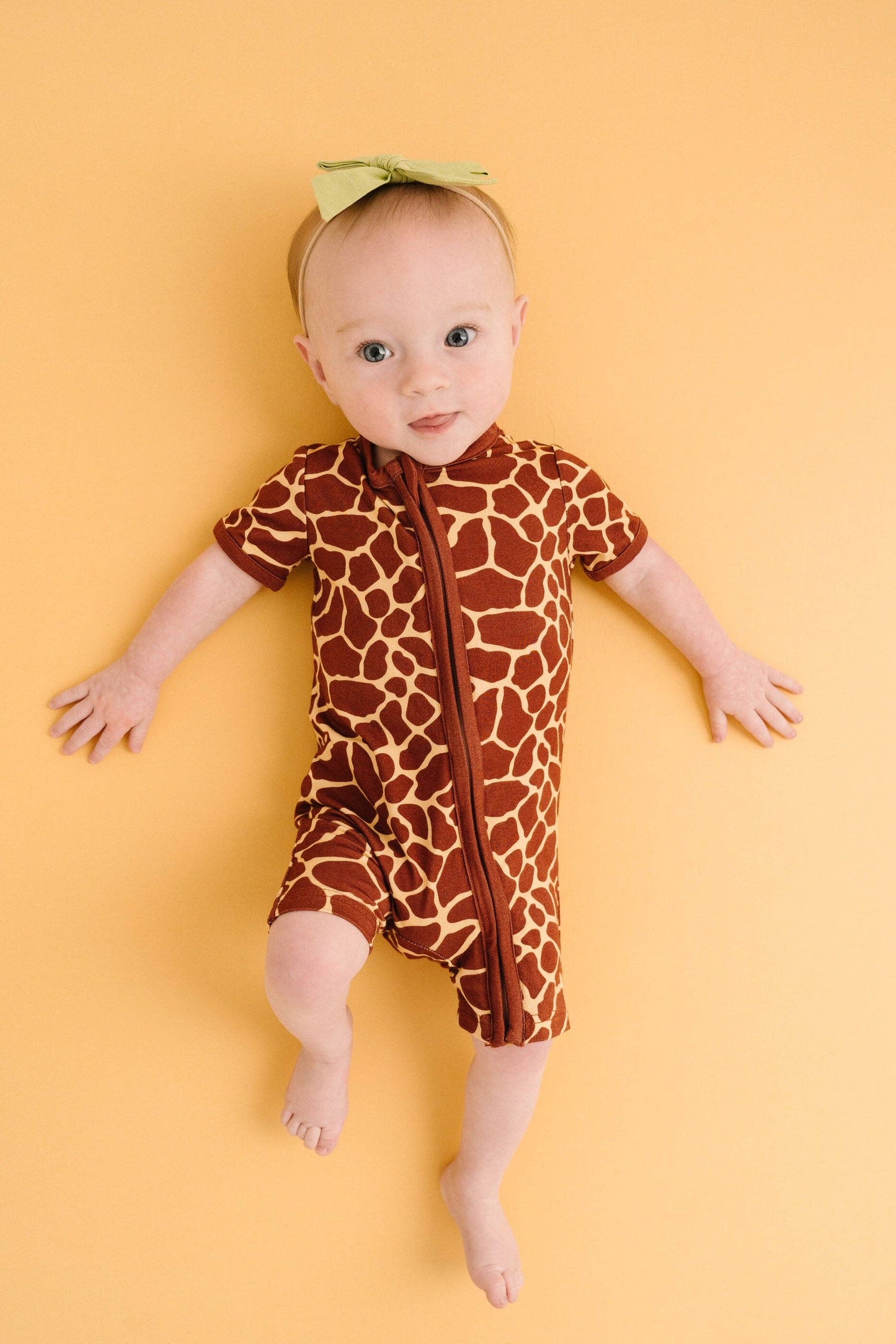 Giraffe Bamboo Short Romper