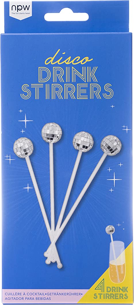 Disco Drink Stirrers, 4 pack