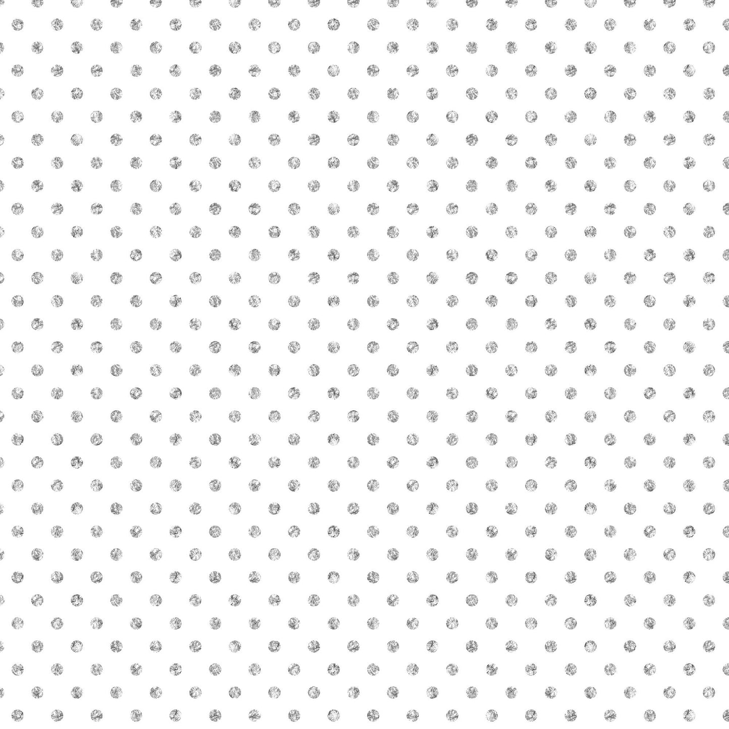 Silver Dots on White Wrap - Rolls