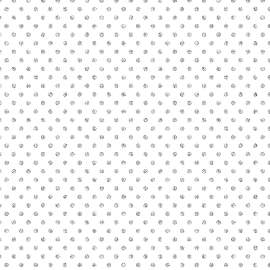 Silver Dots on White Wrap - Rolls