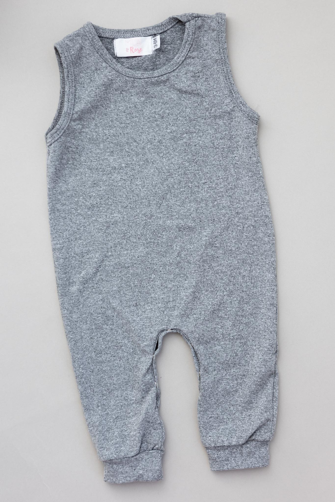Heather Gray Tank One Piece Jogger