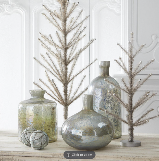 LIGHT GREEN BOTTLE VASES