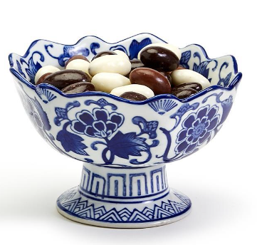Scalloped Edge Footed Bowl