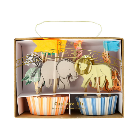 Safari Animals Cupcake Kit