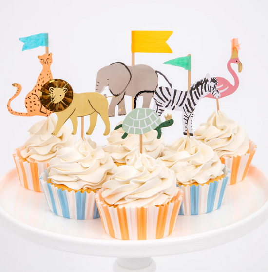 Load image into Gallery viewer, Safari Animals Cupcake Kit
