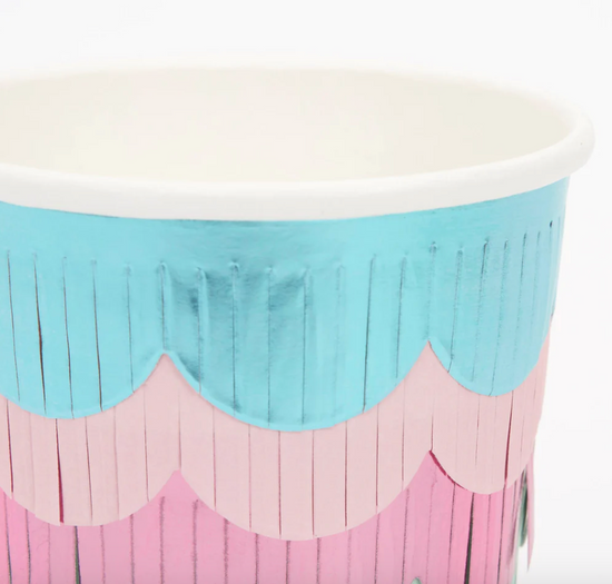 Load image into Gallery viewer, Mermaid Scalloped Fringe Cups
