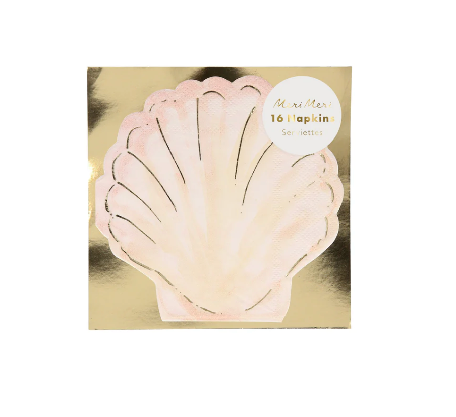 Watercolor Clam Napkins