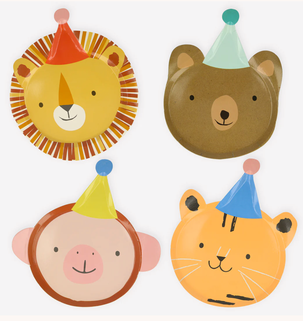 Animal Parade Die Cut Plates