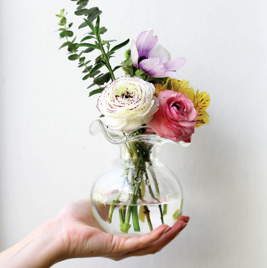 Load image into Gallery viewer, Hibiscus Glass Bud Vase
