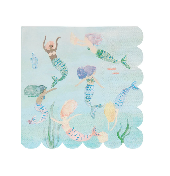Mermaids Swimming Napkins