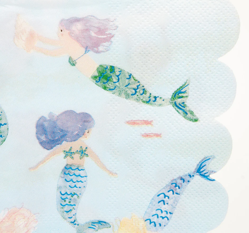 Mermaids Swimming Napkins