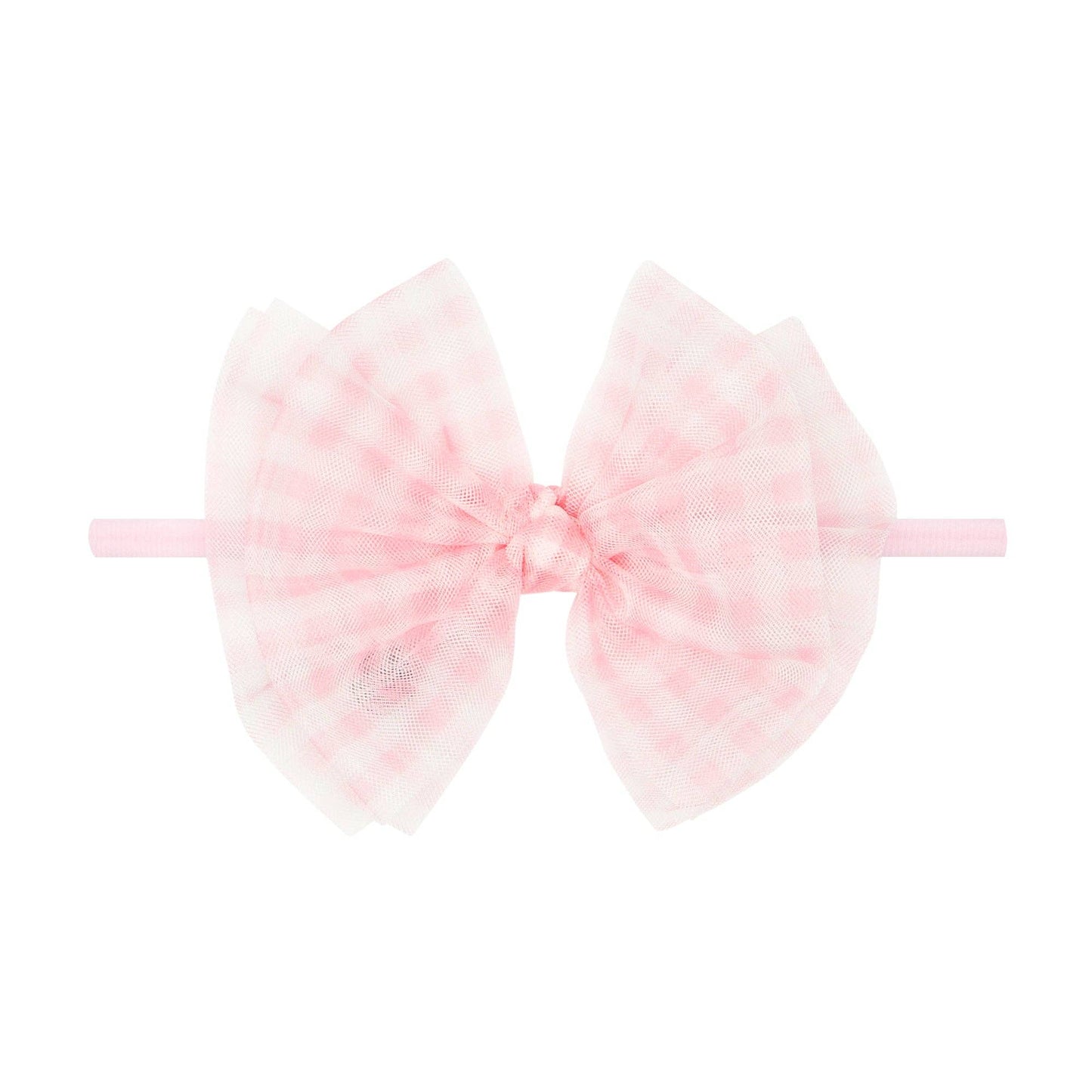 TULLE FAB SKINNY: pink gingham / pink