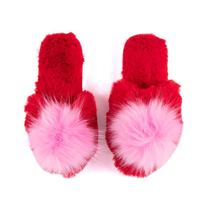 Amore Slippers in: Red/Pink / S/M fits size 6-8