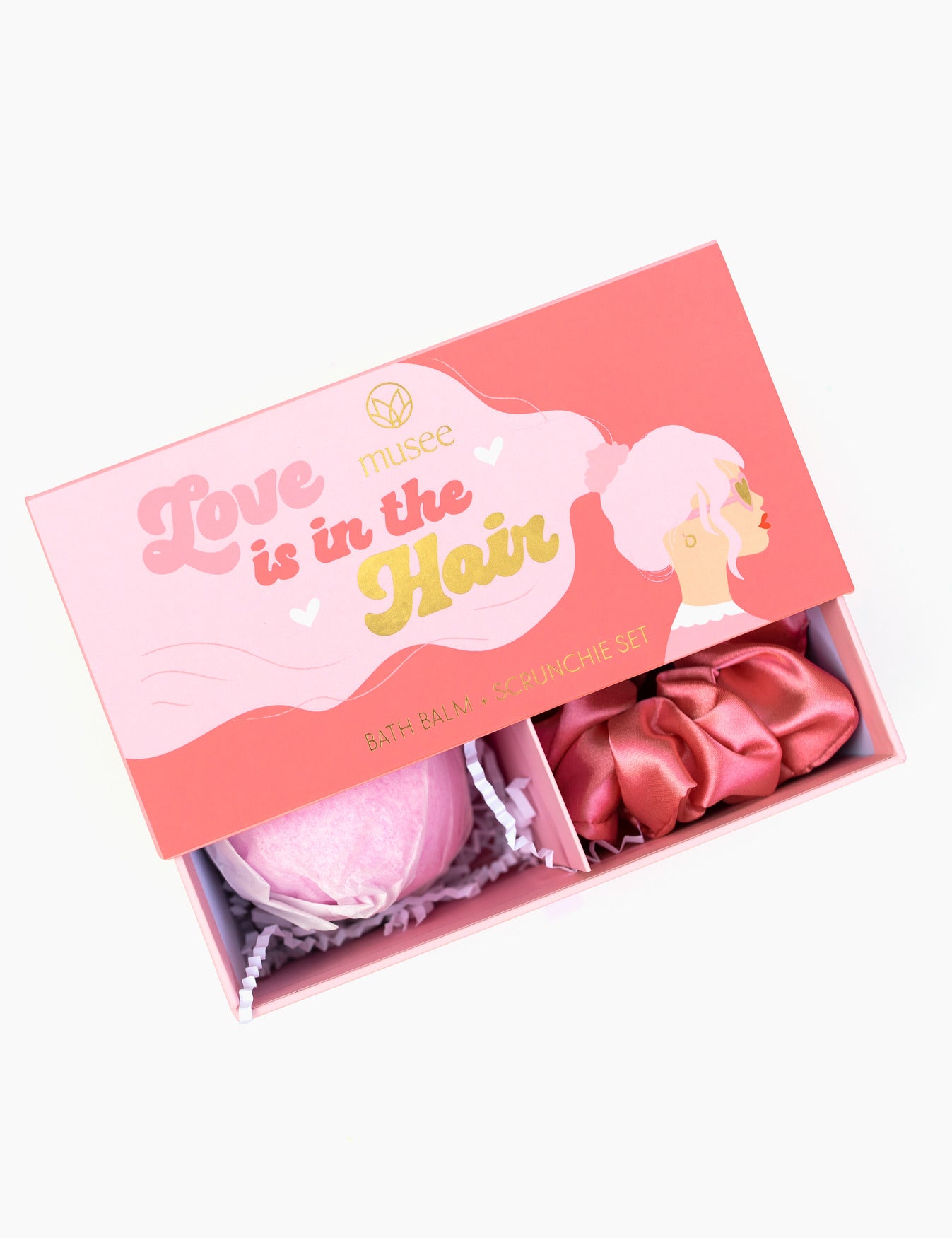 Love is in the Hair Bath Balm & Scrunchie set