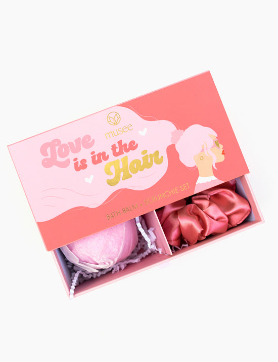 Love is in the Hair Bath Balm & Scrunchie set