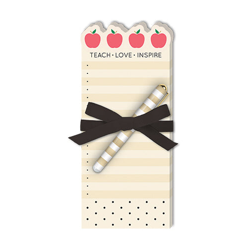 Teach Love Inspire Notepad with Pen Gift Set