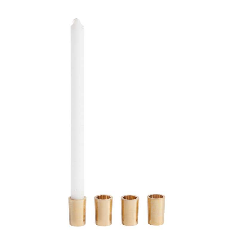 Mini Gold Candlestick Holders